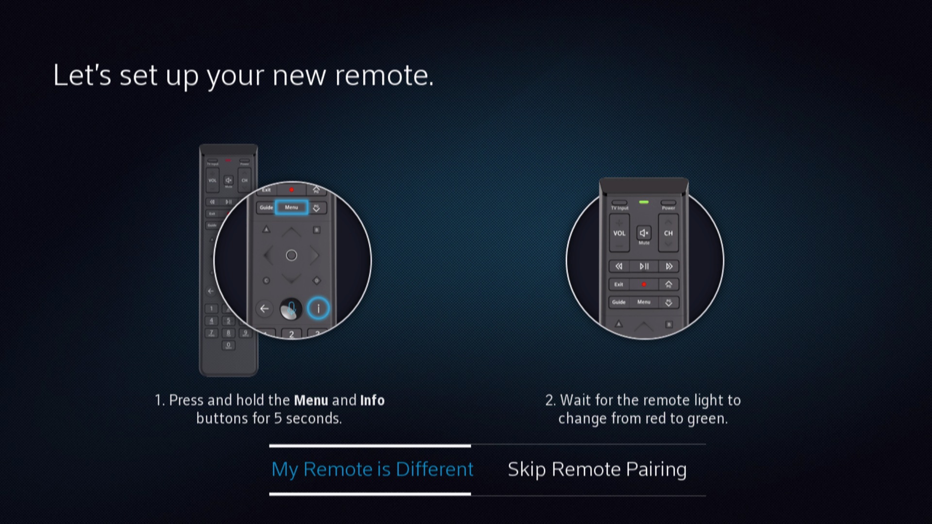 auto install terminal configurer telecommande