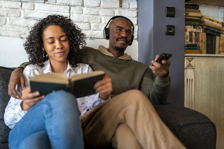 Connect your headphones to your TV