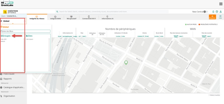 Aruba HPE - default Global Groupes Récapitulatif