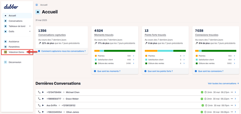 Dubber Videotron Demo