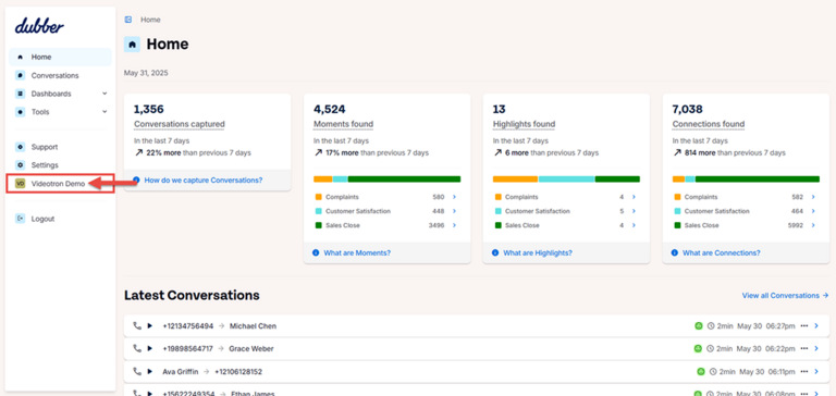 Dubber Videotron Demo