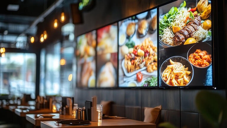restaurant menu table
