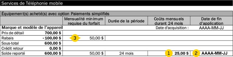 Contrat legacy option paiements simplifié