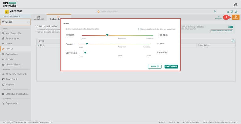 Aruba HPE - Global - Invités - Seuil