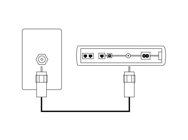 auto installation connection coax amovible