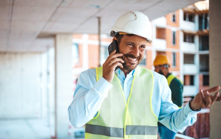 Chantier de construction Casque Cellulaire