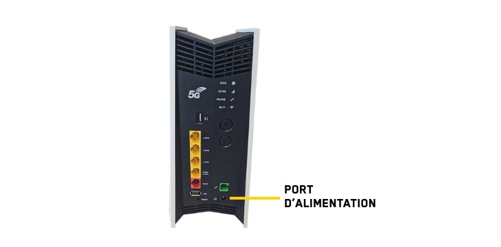 Cobra 5G Xtream Port d'alimentation