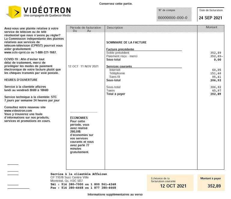 Support Business Invoice