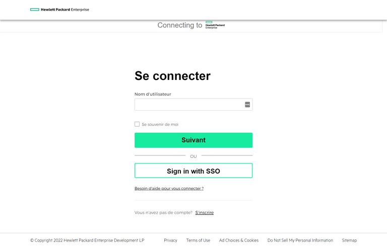 Se connecter Hewlett Packlard - Aruba