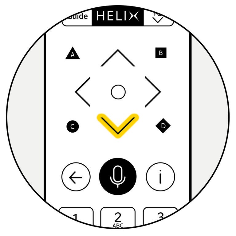 Telecommande pavé bas