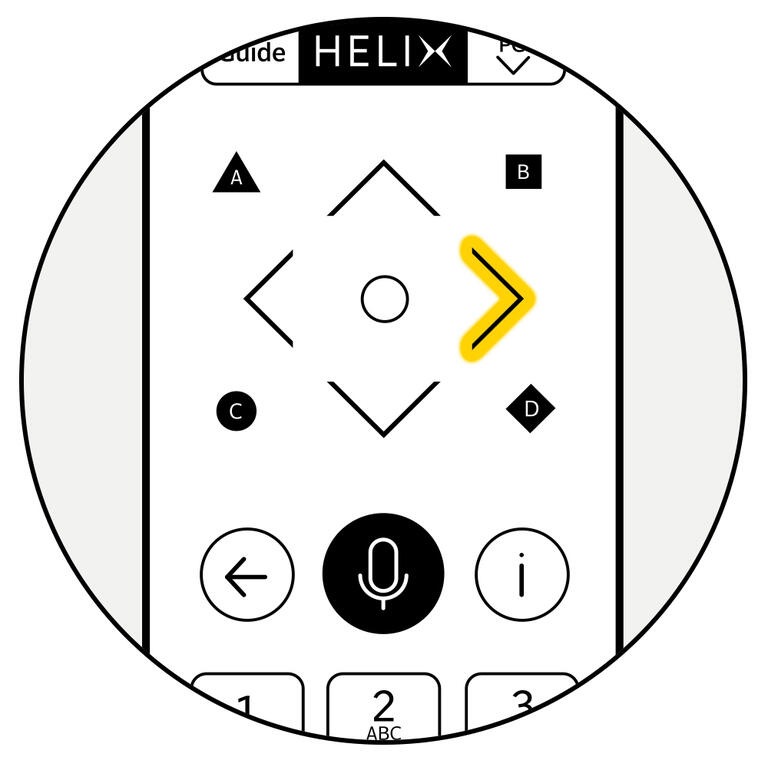 telecommande pavé droite