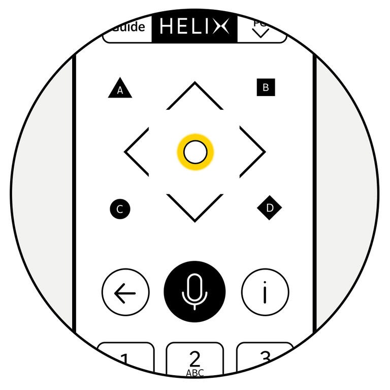 pavé telecommande centre