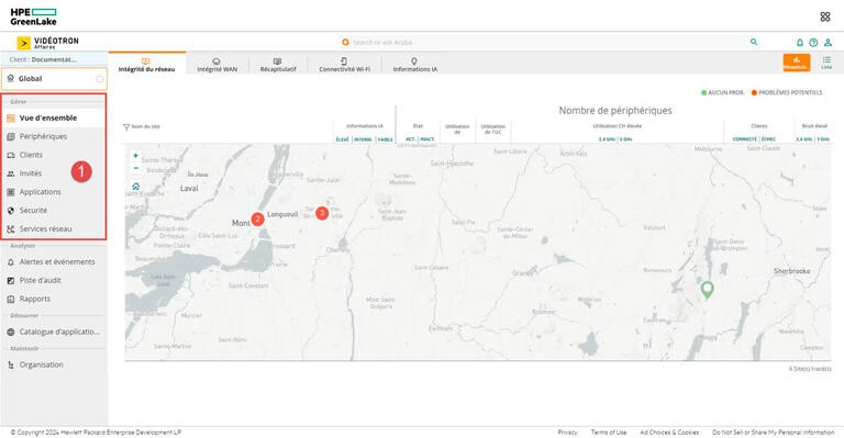 Aruba HPE - Intégrité du réseau - Vue d'ensemble