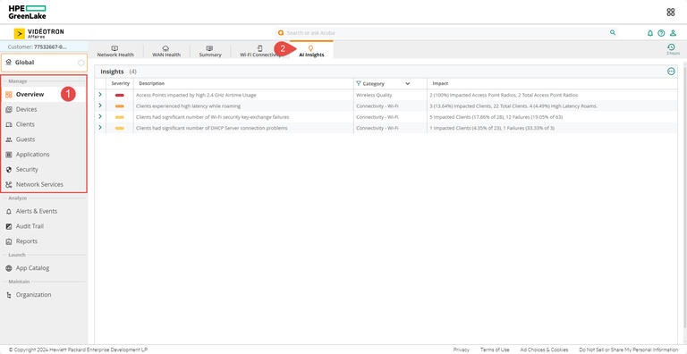 Aruba - HPE - Overview - AI Insights