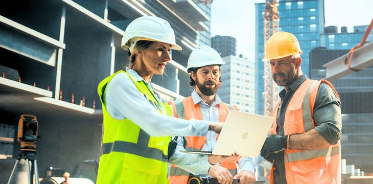 Construction Immeuble Casque Portable