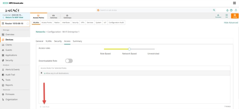 Aruba Périphériques Points d'accès - Access