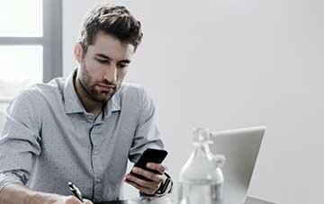 homme fenêtre Mobile portable