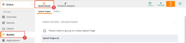 Aruba Guests Guest Access Splash Pages