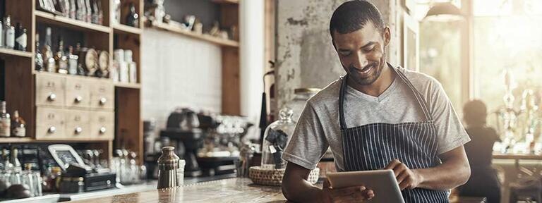 bar et restaurant, tablier - blogue