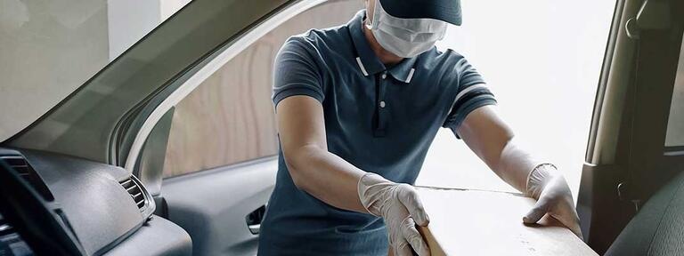 covid pandémie masque boite