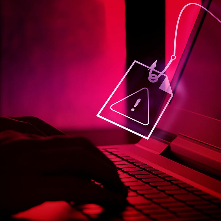 cybersécurité rose main portable