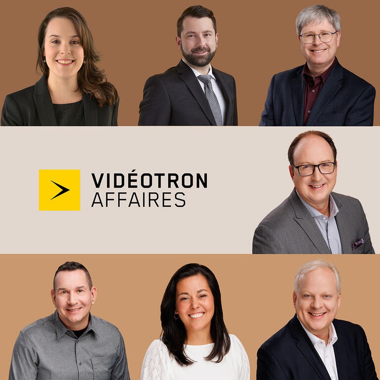 Vidéotron Affaires homme femme équipe innovation partenaires 