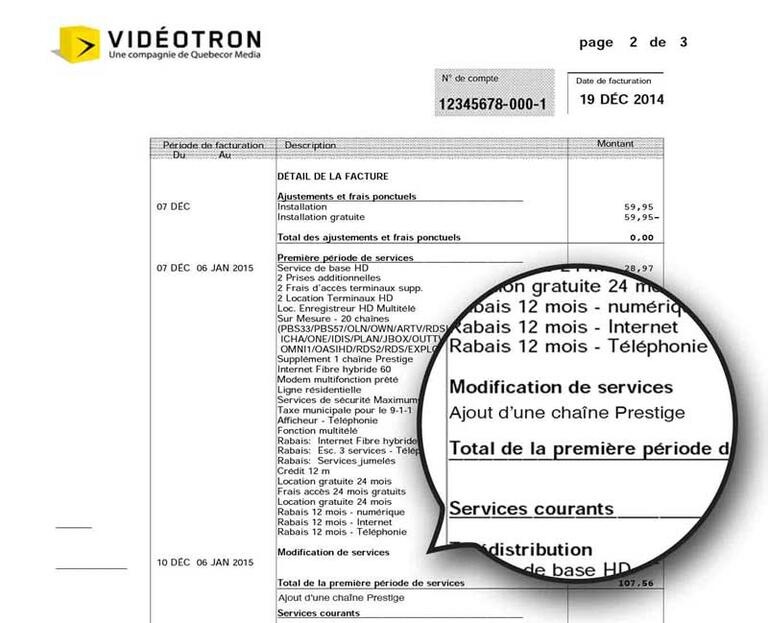 Soutien Frais première facture Affaires