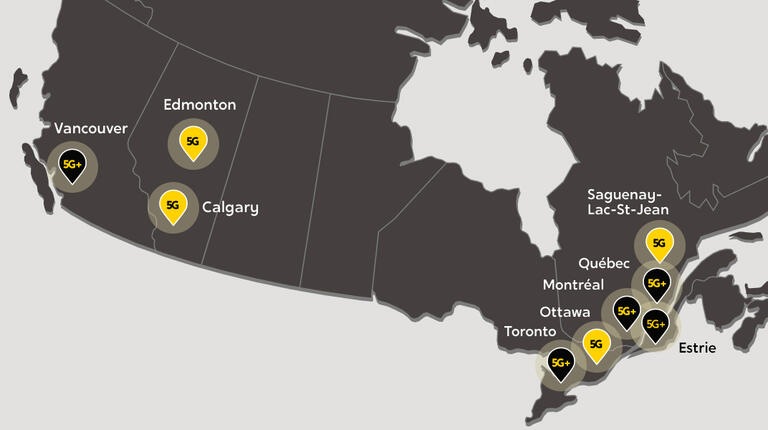 La 5G et la 5G+ au Québec