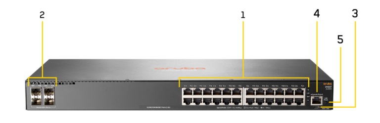 Borne Aruba 6100 commutateur 12 ports