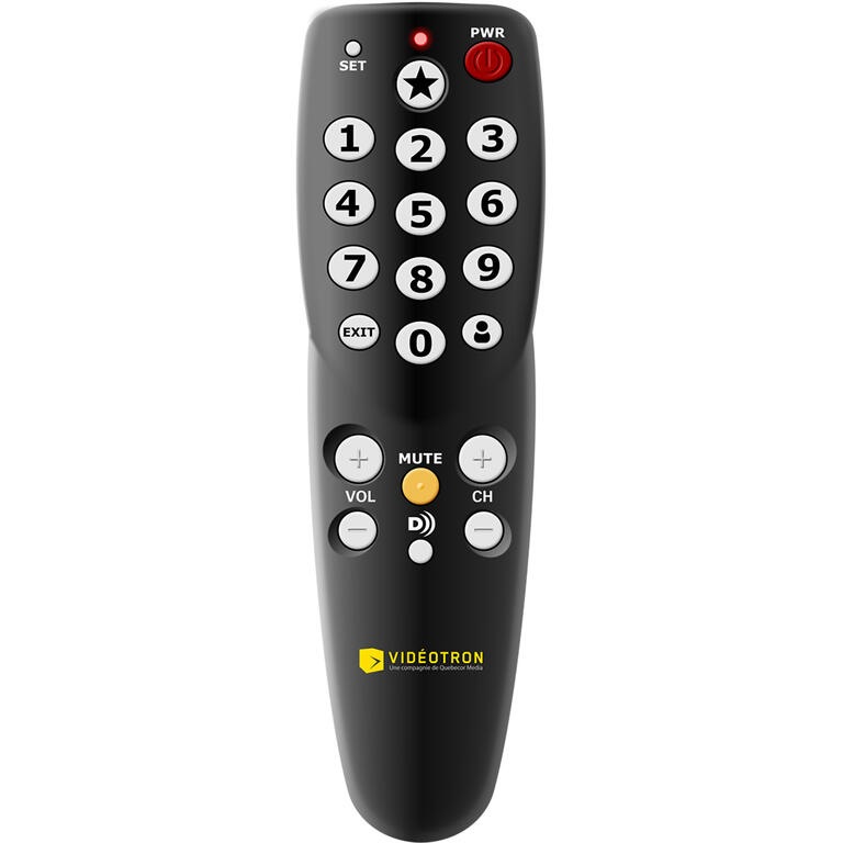 télécommande simplifiée