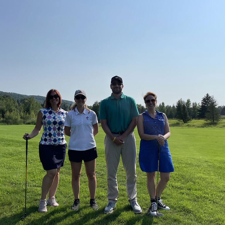 Joueur de golf terrain