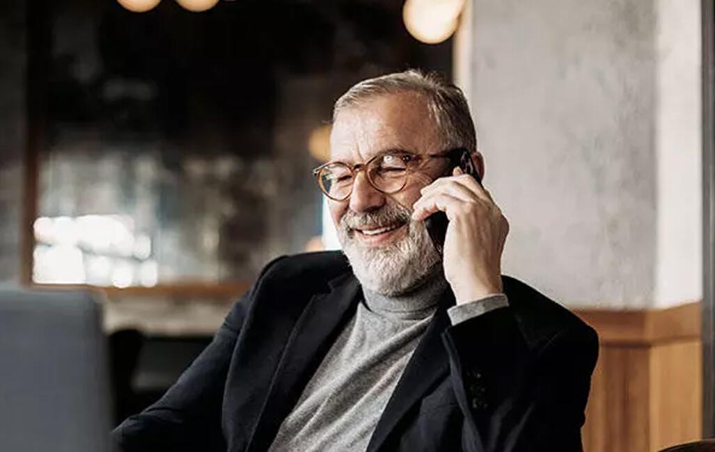 Man Beard Mobile Business