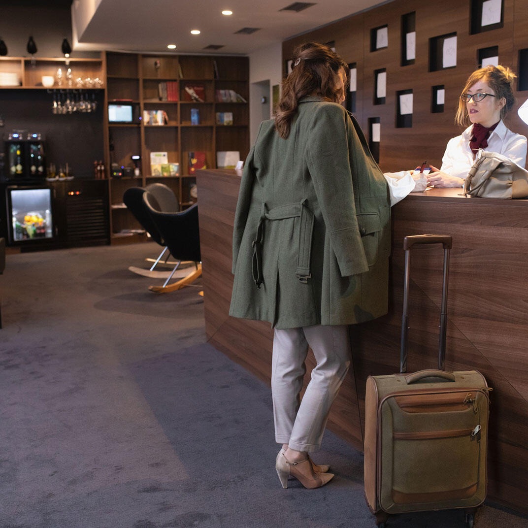 Hôtel Accueil Réception Valise